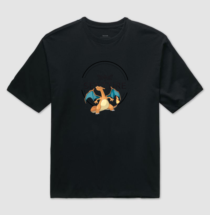 Camiseta Charizard Senttire Edition - Camiseta Oversized