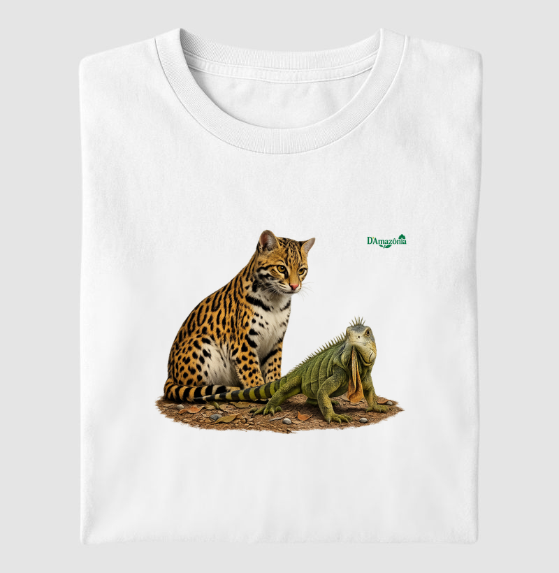 Cores da Jaguatirica e da Iguana-verde
