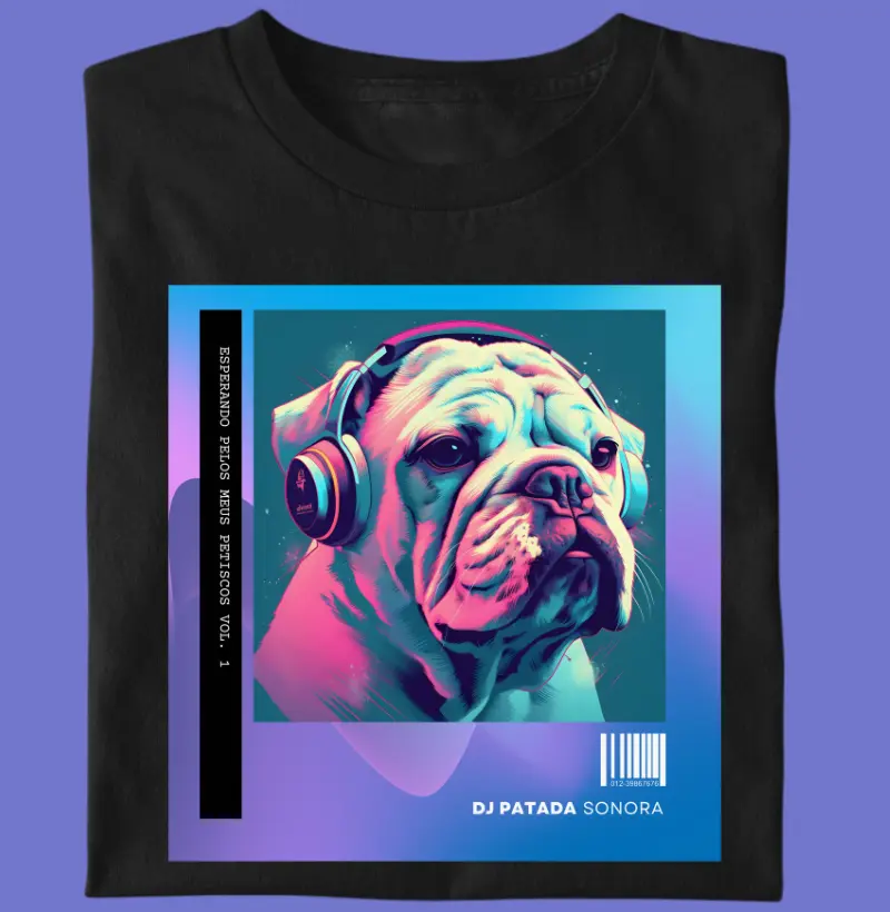 Camiseta Bulldog Ingles "DJ Patada Sonora"