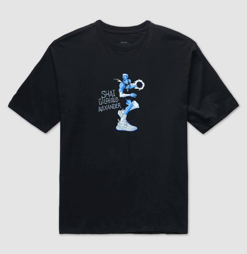 Blue Flow - Camiseta Oversized