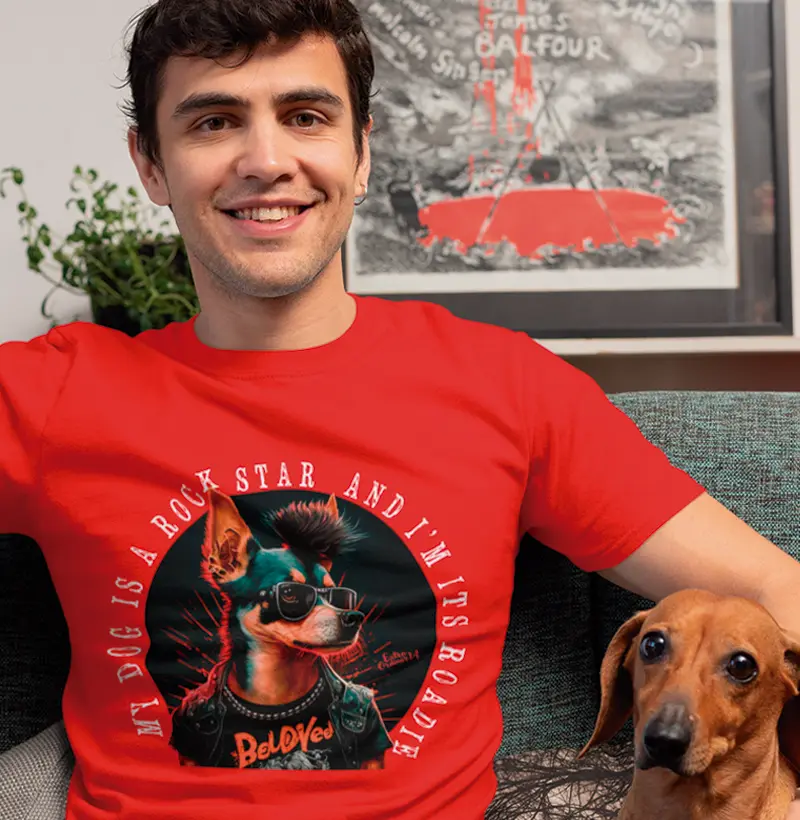 My dog is a rock star, and I'm its roadie 