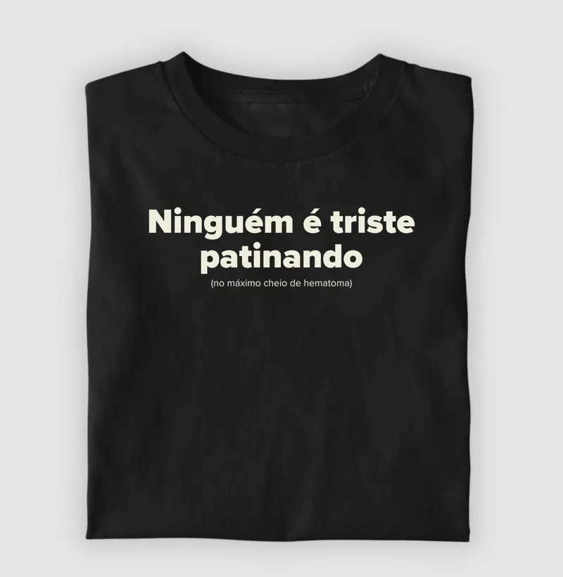 Ninguém é triste patinando