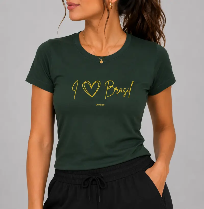 Baby look - I love Brasil