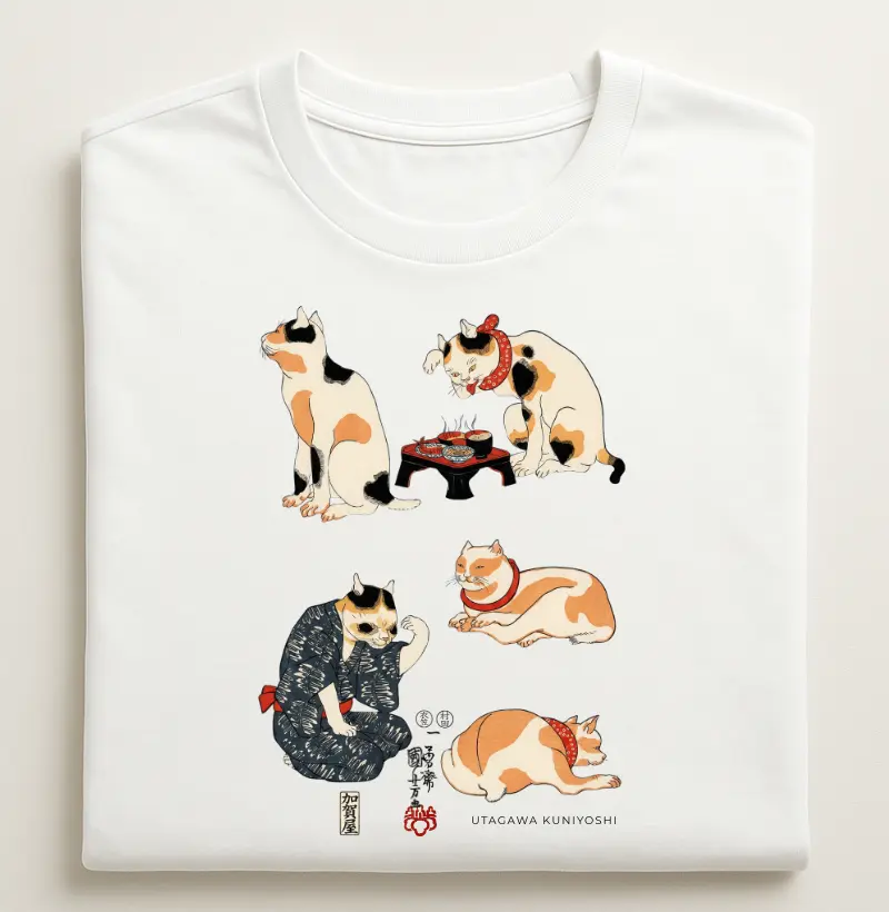 Os Gatos de Ukiyo-e - Utagawa Kuniyoshi