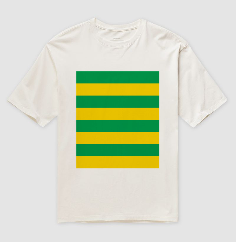 Listras Verticais - Verde e Amarela