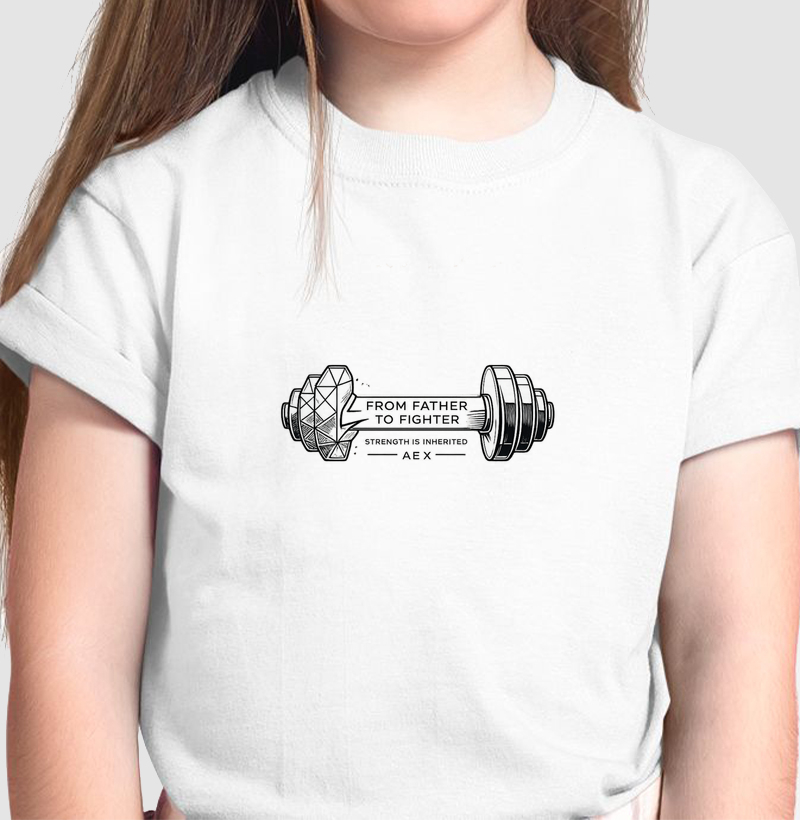 T-shirt Infantil From Father To Fighter