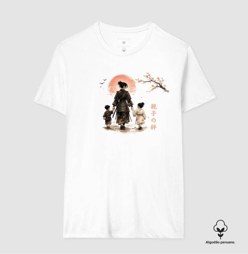 O Laço Entre Mãe e Filhos - Camiseta Algodão Peruano