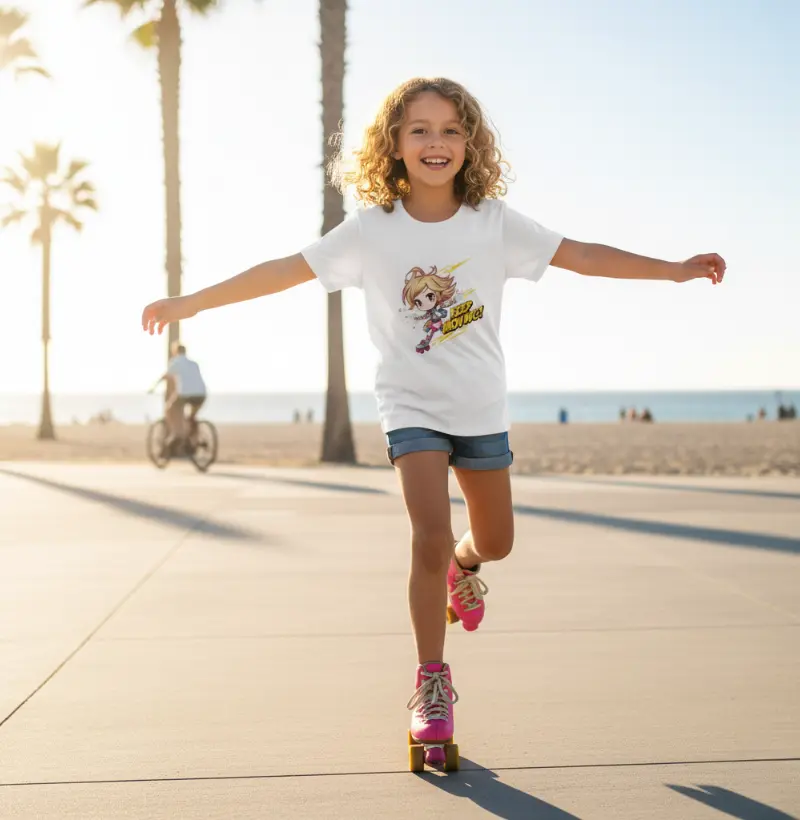 Camiseta infantil Garota Faísca 