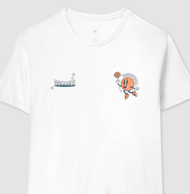 Camiseta Spinning Basketball - Branca