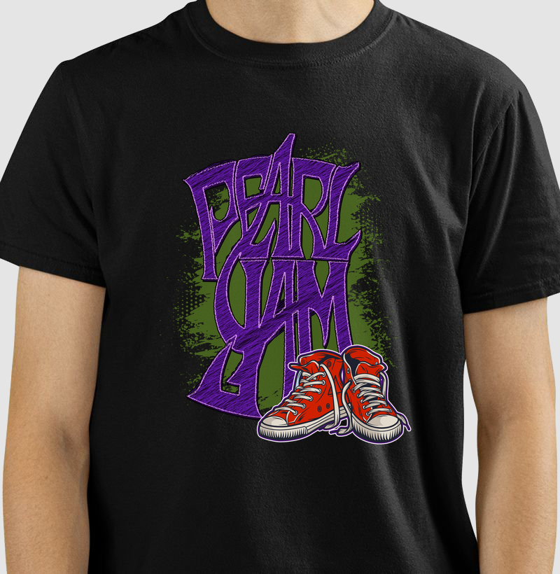 CAMISETA COM PEARL JAM SNICKERS