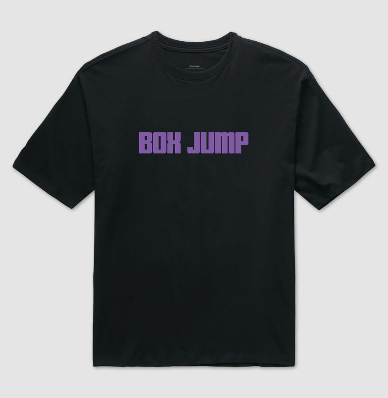 Camiseta Oversized Box Jump - lilás 