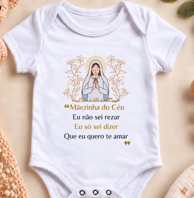 Body para Bebê Maezinha do Céu