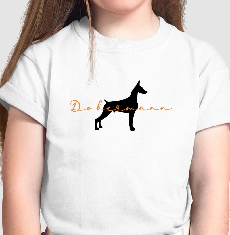 Dobermann Silhueta Laranja