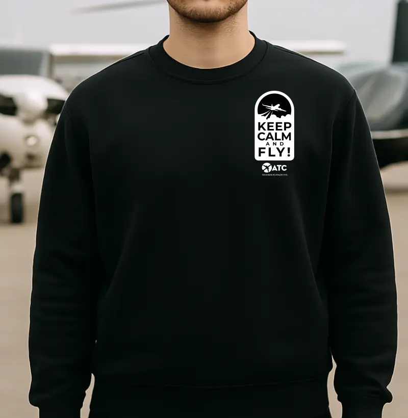 Suéter Slim "Keep Calm and Fly!" – Edição Oficial ATC