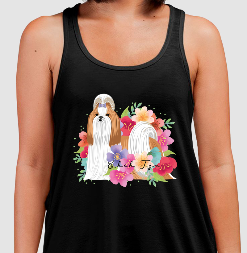 Shih Tzu Top Knot Floral