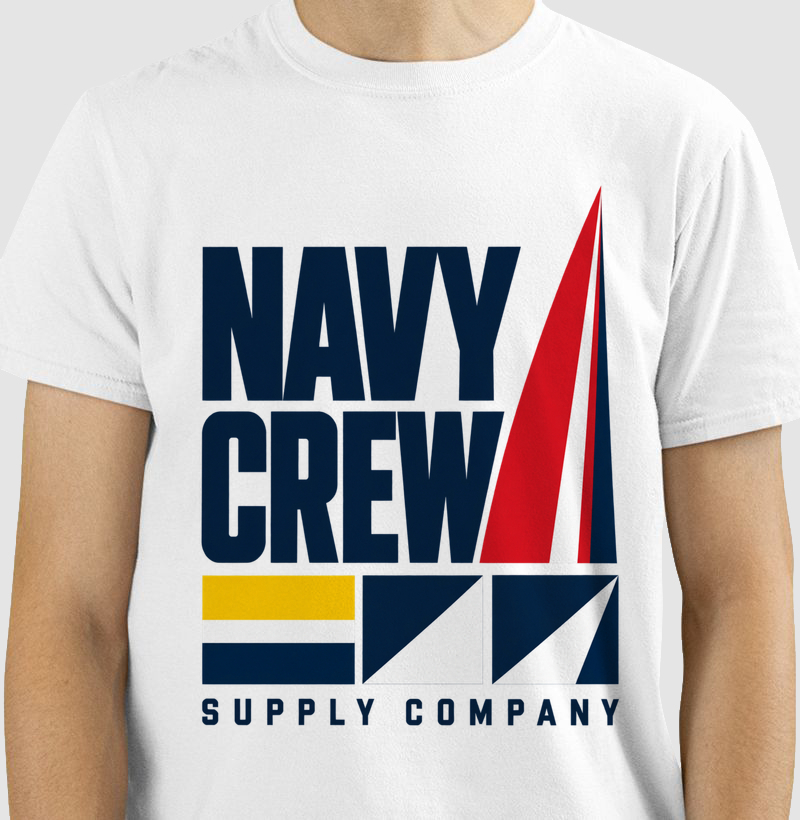 Camiseta Navy Crew Supply - Camiseta