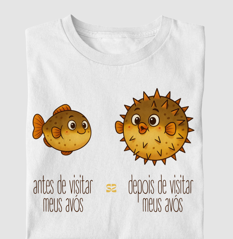 Antes e Depois de Visitar meus Avós