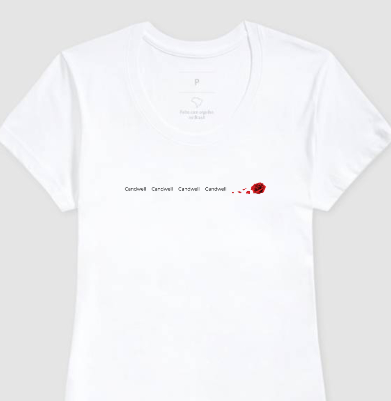 Camiseta Feminina Rose Path | Candwell 