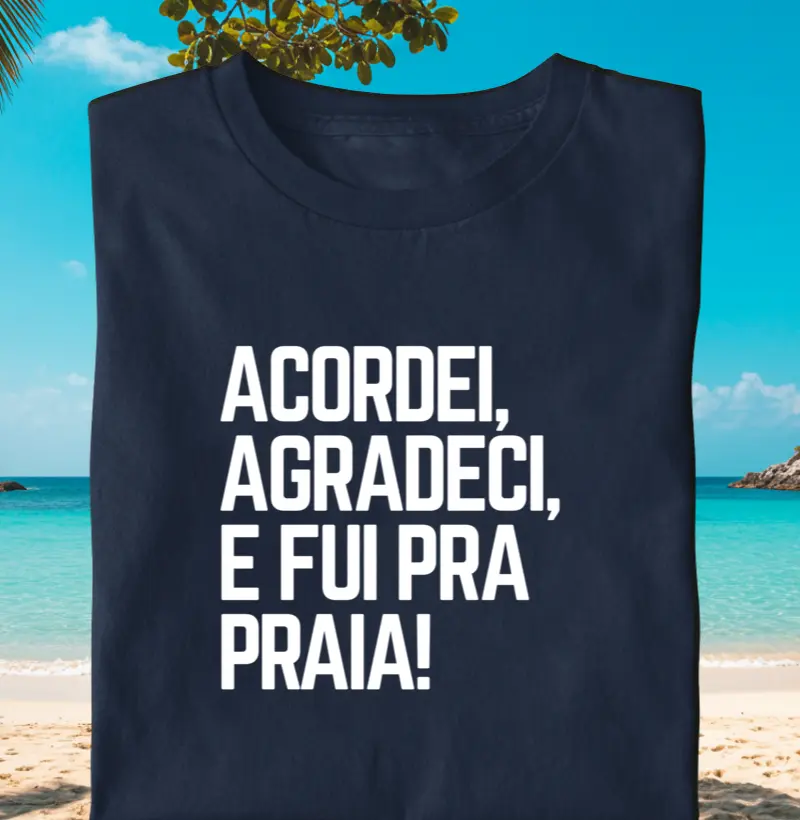 Agradeci e fui a Praia!