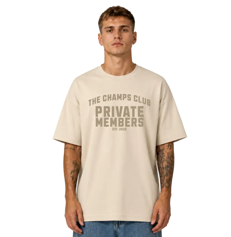 Camiseta Oversized Unissex Vintage Private Members
