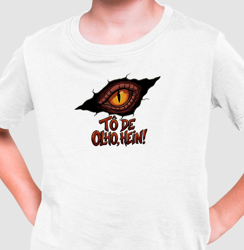 Camisa Algodão Estampada To De Olho Hein Premium Dinoloco