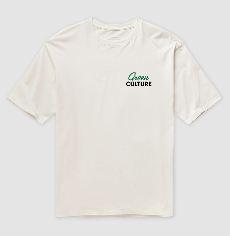 Camiseta oversized - Green Culture Logo