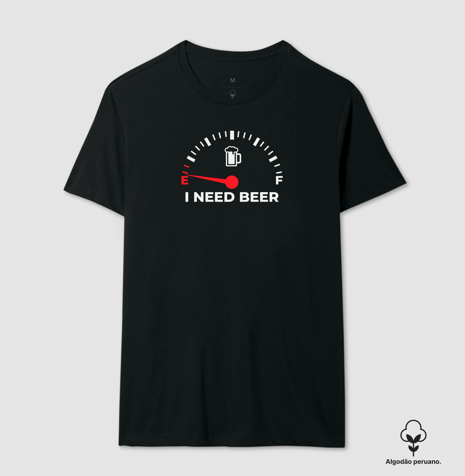 I NEED BEER - Camiseta Algodão Peruano