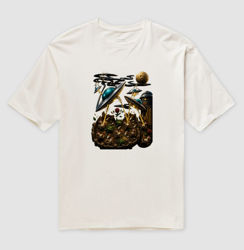 Camiseta Oversized Invasão no Galinheiro