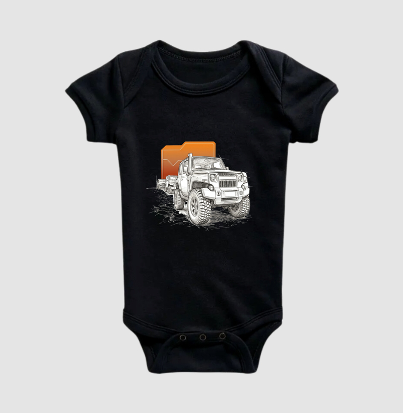 Comboio T4 rabiscos - Body Infantil