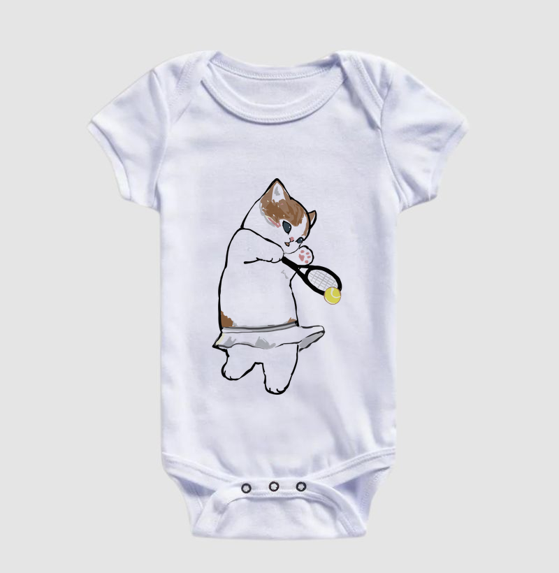 GATA TENISTA - Body Infantil