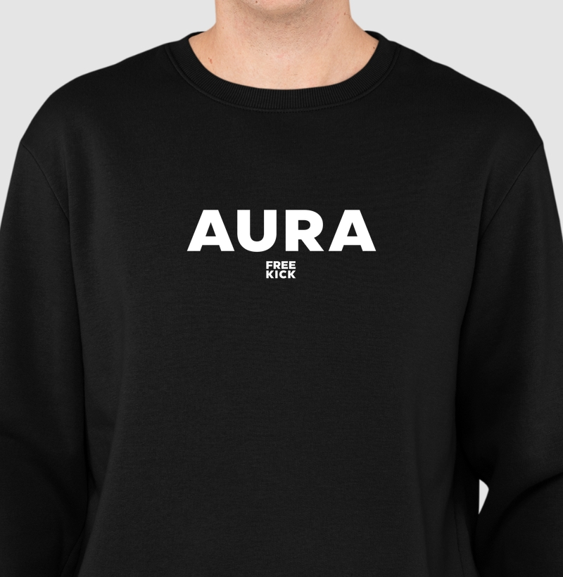 SUÉTER FREE KICK AURA LOGO BRANCO