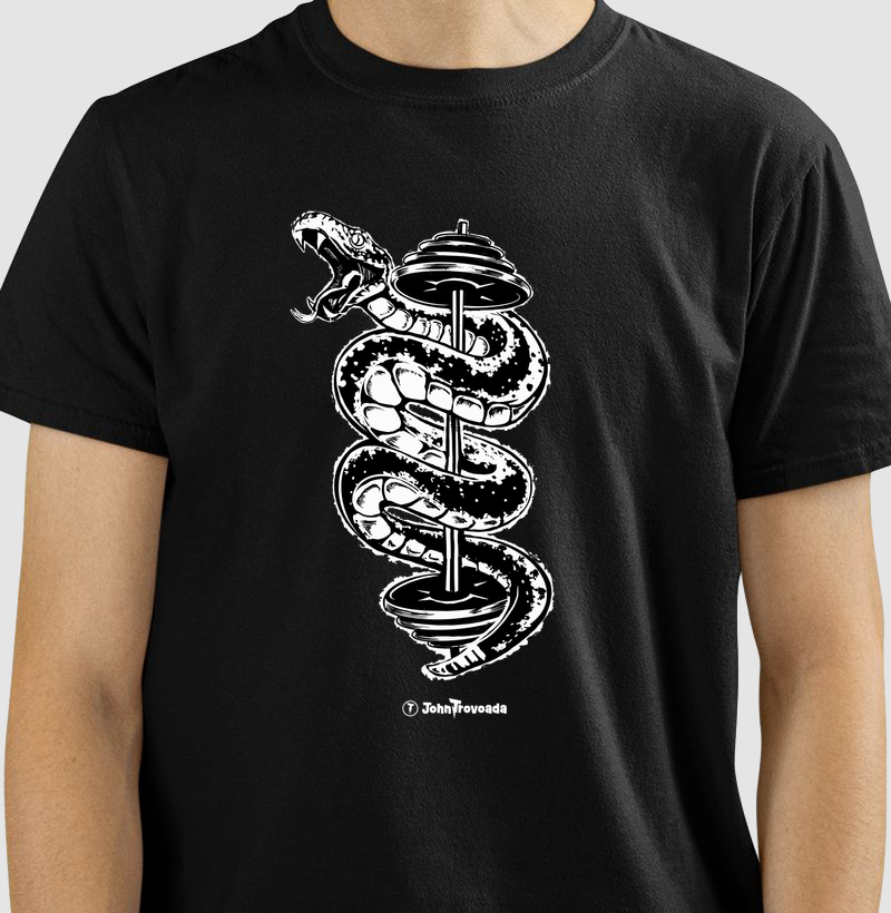 Camiseta Barbell Snake 
