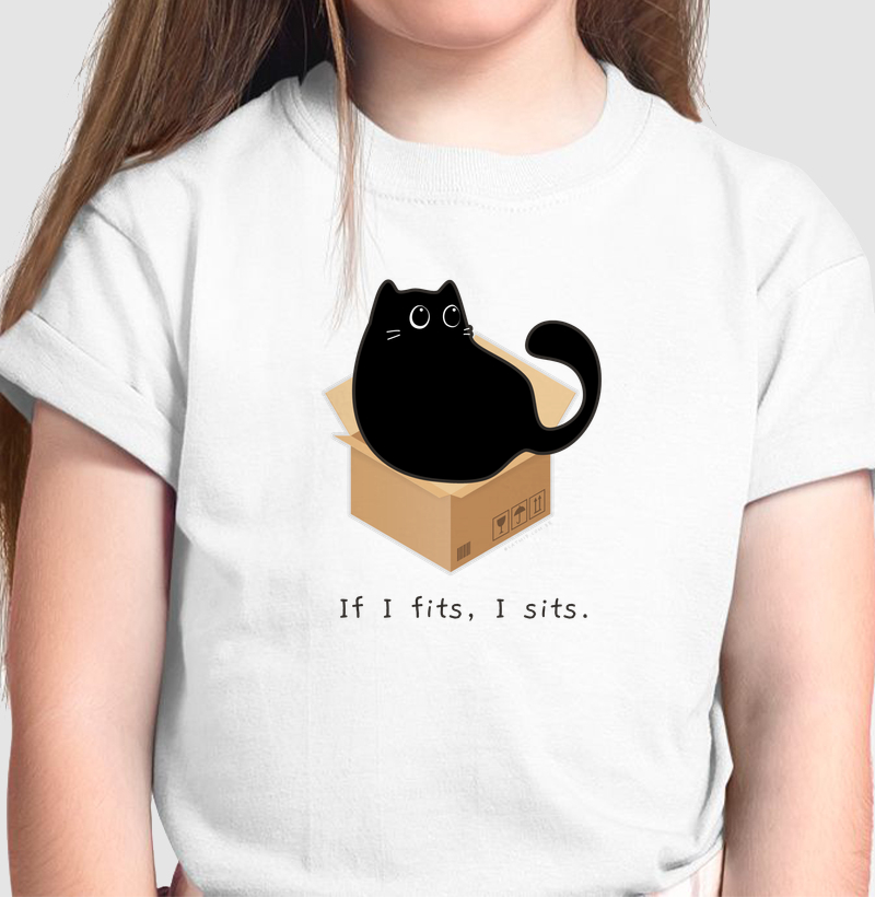 If I fits, I sits. | gato preto