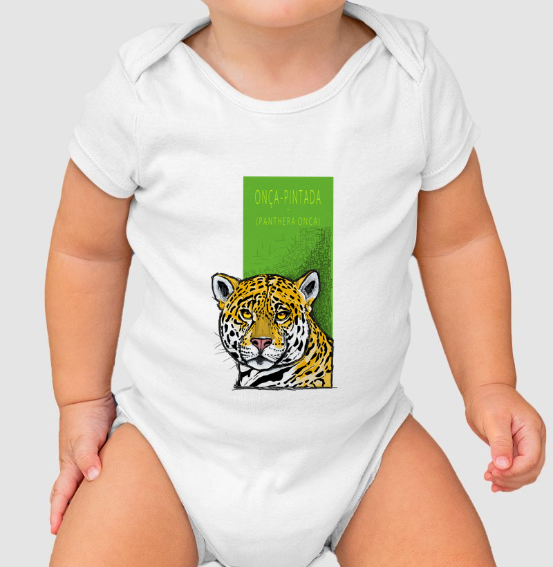 Body Infantil Onça-Pintada - Body Infantil