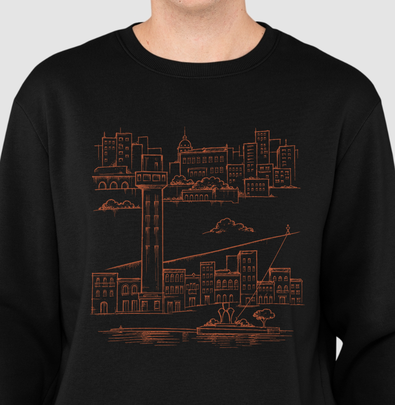 Cidade Alta, Cidade Baixa - Suéter Moletom