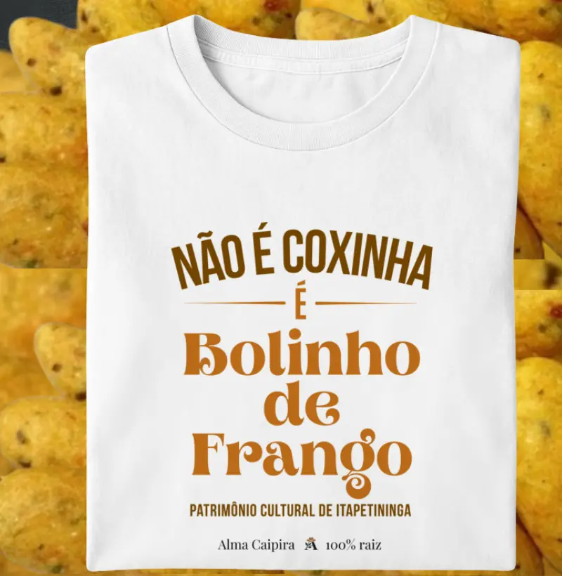 Não é coxinha, é bolinho de frango