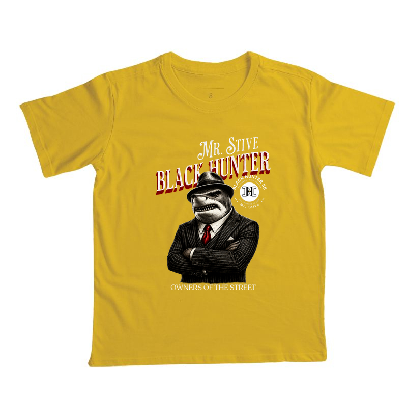 camiseta infantil Mr Stive black hunter