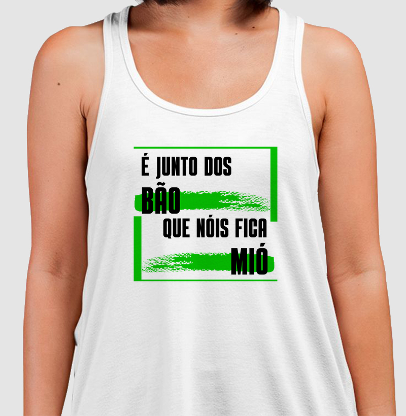 É junto dos bão que nóis fica mió