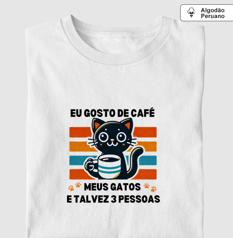 Gato e Café Estilo Retrô