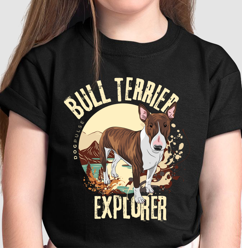 Camiseta Infantil Dog Pulse Bull Terrier Explorer – Bold Adventure