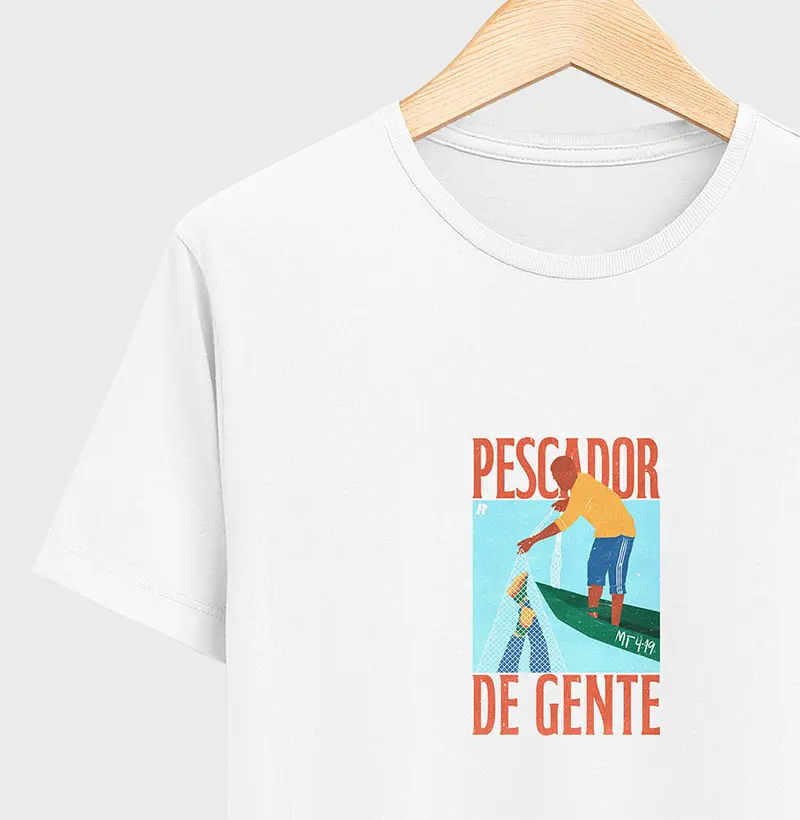 Camiseta PESCADOR DE GENTE (Algodão Peruano)