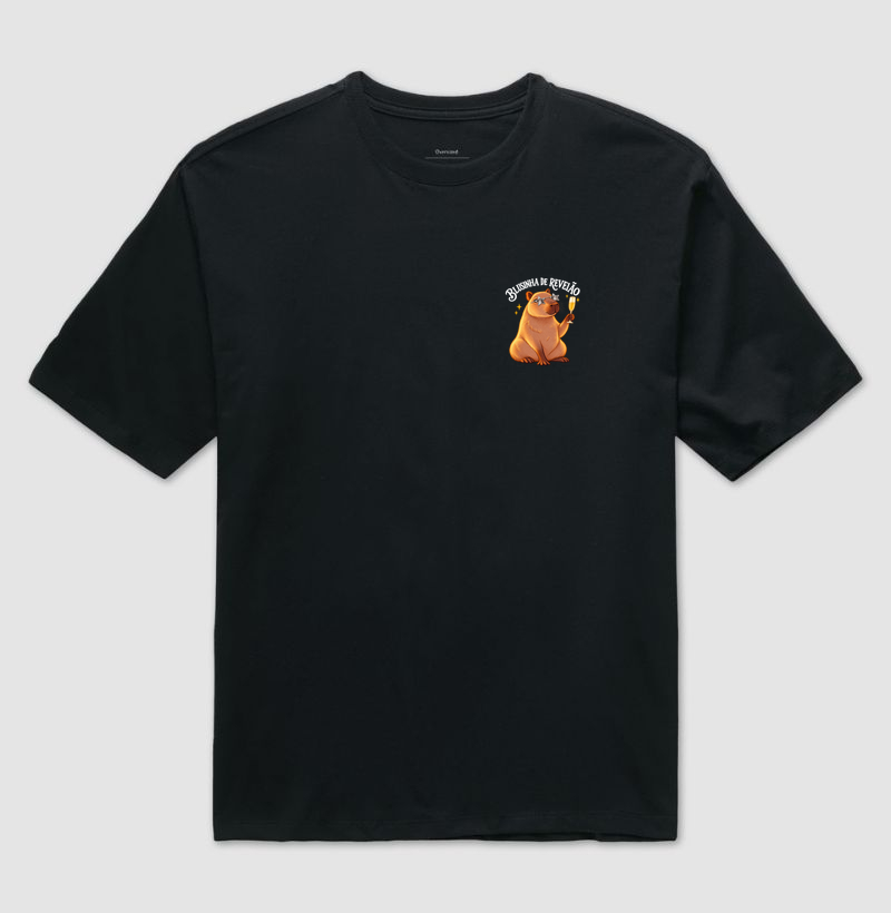 Capivara de Reveião - Camiseta Oversized