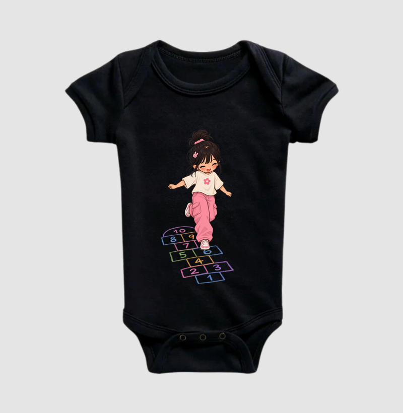 Brincando de Amarelinha - Body Infantil