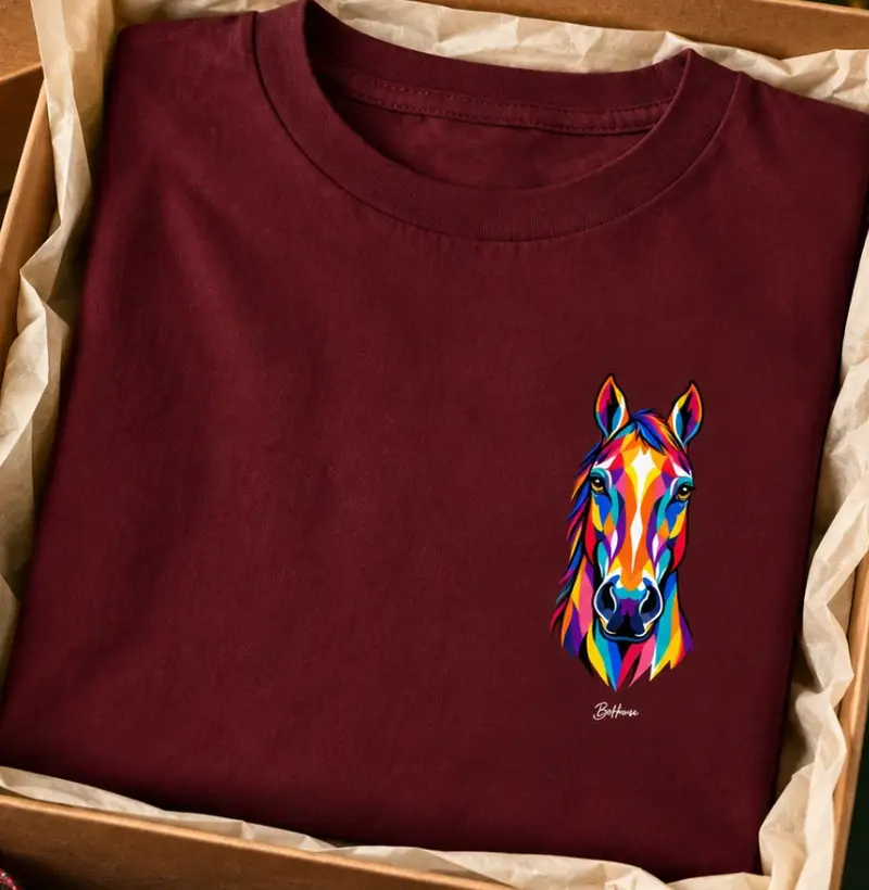 Cavalo Colorido KIDS  - Camiseta Infantil