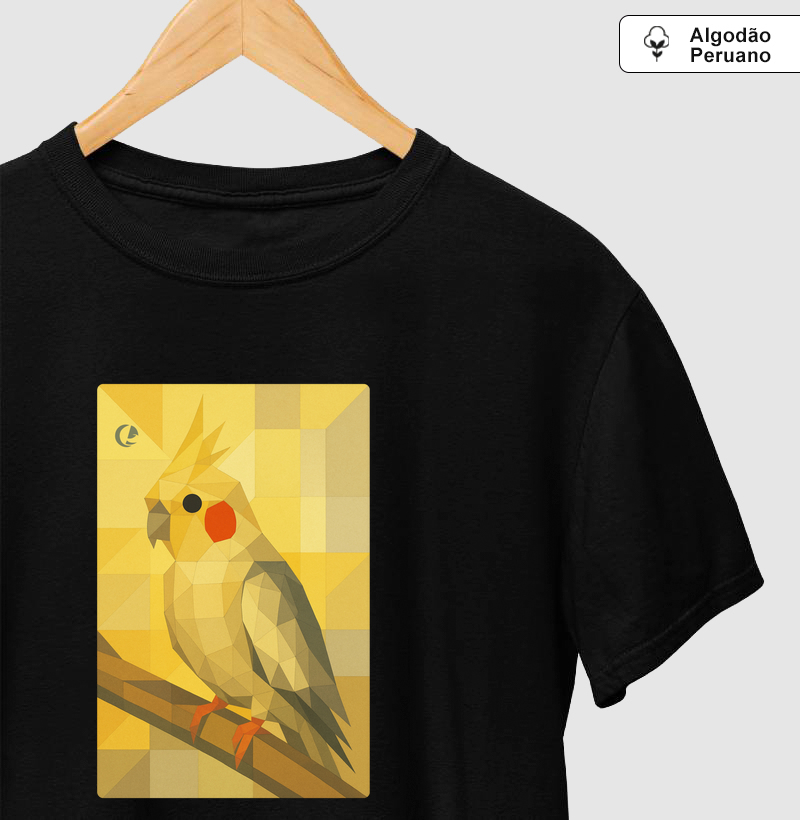 Camiseta Algodão Peruano Calopsita - Geométrico