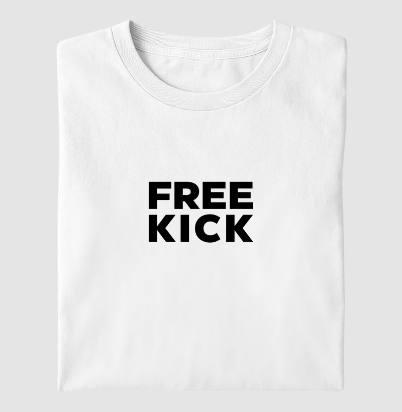 CAMISETA FREE KICK LOGO PRETO CENTRAL