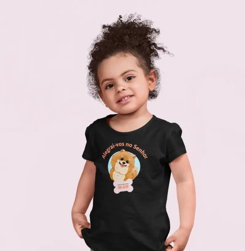 Camiseta Infantil Alegrai-vos no Senhor