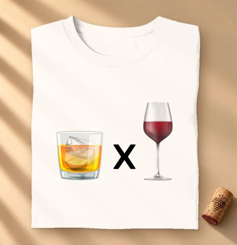 Camiseta Whisky x Vinho