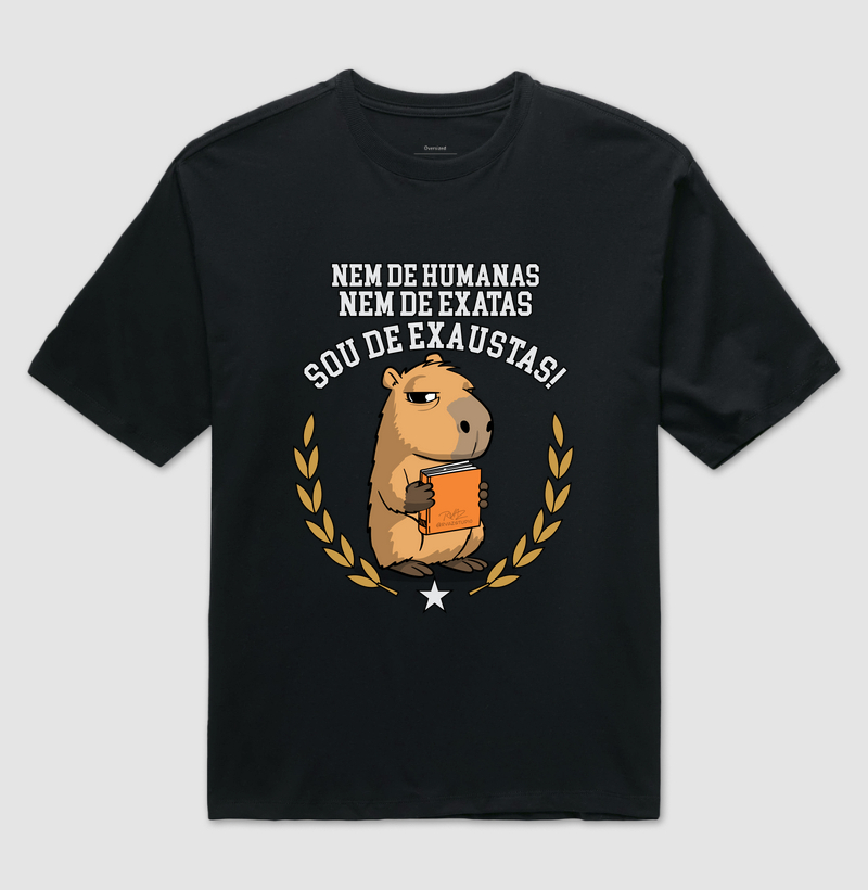 Camiseta Capivara Exaustas - Camiseta Oversized
