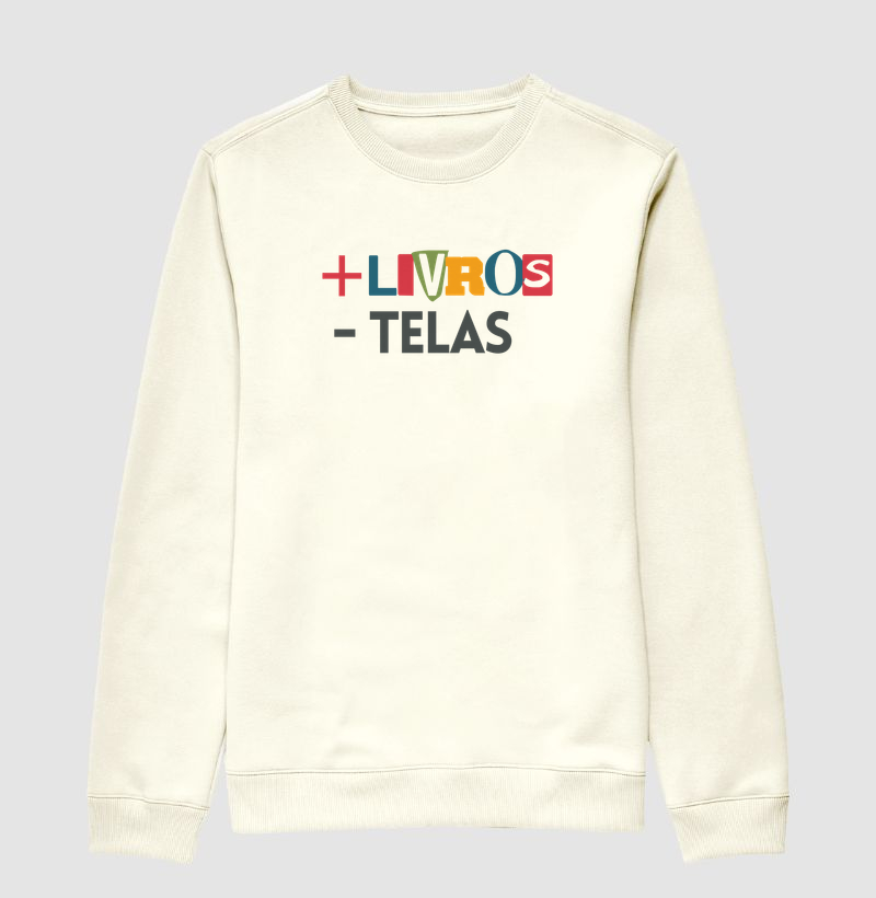 Moletom Suéter Slim | + Livros - Telas